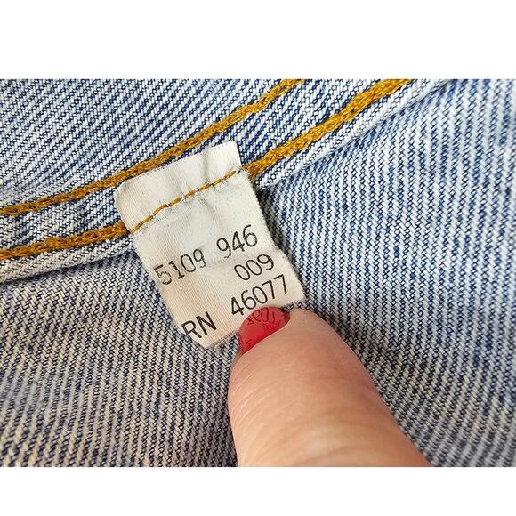 Vintage Esprit Jeans Women's Stonewashed True 90s Denim Jean Jacket Medium - Picture 9 of 11